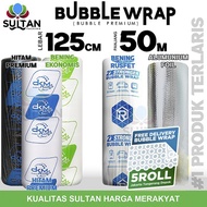 plastik bubble wrap 125cmx50m bubble wrap berwarna dkm plus murah roll - alumunium foil