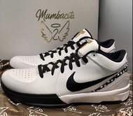 👟 Nike Zoom Kobe 4 “Mambacita” Gigi 耐磨防滑透氣 低幫實戰籃球鞋 男女同款 白黑色