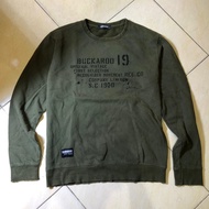 Jaket crewneck Buckaroo vintage military style original second bekas