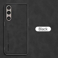 ฝาปิดโทรศัพท์หนังหนังแกะสำหรับ Sony Xperia 1 VI เคส Xperia1VI 1VI 10VI 10 VI กรอบนิ่ม TPU กรอบป้องกั