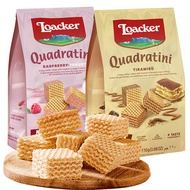 Loacker Luxury Mini Waffle Cookies with Hazelnuts And Dark Chocolate Imported Snacks Premium Quality
