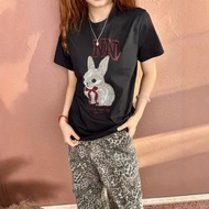 3CW6 GAN * 26 Spring Summer New Design Rabbit Print Round
