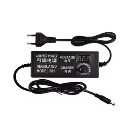 AC Adjustable Power Adapter 220V To 24V 15V 12V 9V 5V 3V 2A 3A Power Supply Adjustable Display Srcee