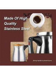 歐洲插頭土耳其咖啡壺,帶手柄不銹鋼電咖啡壺,熱水壺500毫升