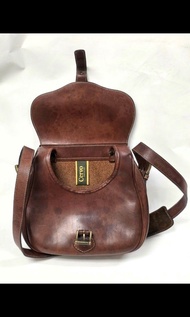 Vintage CERVO Cowhide Leather Bag / Shoulder /Messenger/ Crossbody Retro Satchel / Classic Camera / 