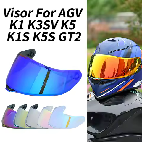 Helmet Visor for AGV K1 K3SV K5 Motorcycle Helmet Glasses Motorbike Helmet Discoloration Lens Night 