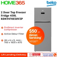 Beko 2 Door Top Freezer Fridge 450L RDNT470E50VZP