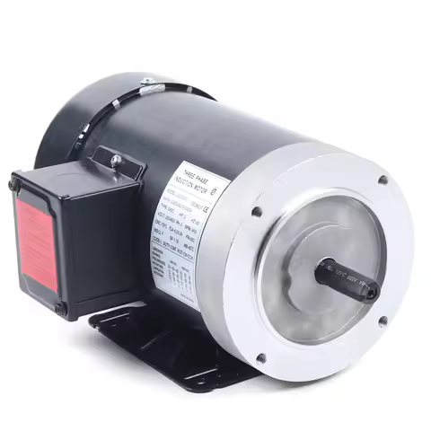 2 HP Electric 3 Phase Motor 56C Frame 60 Hz 3450 RPM TEFC 208-230 / 460 Volt for Oilfield Agricultur