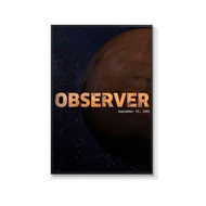 ภาพตกแต่ง Voyager 1 ของ NASA ภาพพื้นผิวทองแผ่นเสียงสำหรับห้องคอมพิวเตอร์ ห้องนั่งเล่น ห้องนอน ภาพวาด