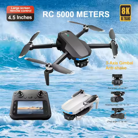 New S-X1 Drone 3-Axis Anti-shake Gimbal 4K Aerial Brushless Drones 5KM RC Quadcopter 5G GPS 8K HD Ca