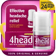 GENUINE 4 Head Levomenthol Stick for Headache Relief, Migraine