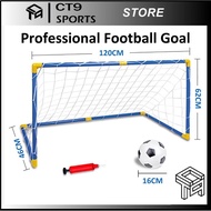2026 NEW 120cm Football Goals c/w 16cm Football (Bola Sepak) and Pump for Indoor/Outdoor Children Fu