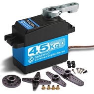 Servo Motor Tanpa Teras Tork Tinggi 45KG dengan Gear Logam Digital dan Gear Keluli Tahan Karat, serv