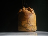 【老時光 OLD-TIME】早期二手包義大利Alviero Martini地圖水桶包