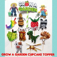 Grow Garden Cupcake Topper/ Cupcake Topper Grow Gardena