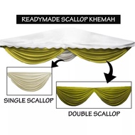 Single Scallop 5ft Wedding Canopy Scallop Khemah