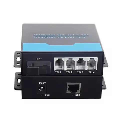 4CH telephone to fiber optic converter PCM Voice over Fiber Optic Media Converter fxs/fxo to fiber 1
