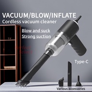 【SG Stock】Wireless Blower Vacuum Cleaner Air Duster Cordless Car Mini Vacuum Cleaner Air Blower Vacuum 无线小吸尘 吸尘/吹尘 干/湿