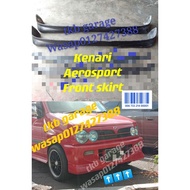 perodua Kenari aerosport front skirt /lips