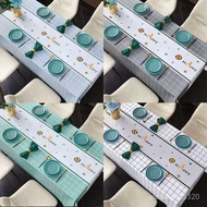 Premium PVC Tablecloth Size 1.4x2.0 And 1.4x1.8 Meters Waterproof Oil-Proof Heat Resistant Scratch J