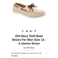 Old Navy Gap Vice Boat Shoes Casual Shoes Shoes