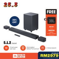 JBL BAR 800 5.1.2-Channel Soundbar With Detachable Surround Speakers And Dolby Atmos®