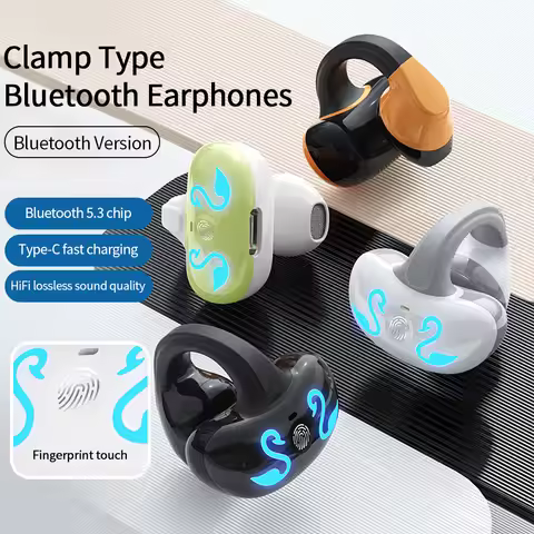 GD68 Ear-Clip Earphone Wireless Bluetooth-compatible Headphones Sports Waterproof Earbuds with Mic F