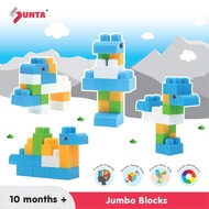 Sunta 34PCS Jumbo Building Blocks: Colorful & Safe Big Bricks for Toddlers