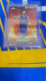 Cade Cunningham Detroit Chrome Refractor Card
