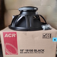 speaker acr 18inch 18100 black subwoofer max 2000w