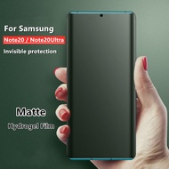 For samsung Note20 Note20 Ultra Matte Screen Protector Frosted Hydrogel Soft Film No Fingerprint Full Coverage Soft Hydrogel Film For Samsung Galaxy Note20 Note20+ Frosted Screen Protector