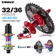 90s TANKE MTB Bike 32 Hub 36 Holes 6 Pawls 6 Bearing Bicycle Hubs Aluminum Alloy For 7 8 9 10  op5