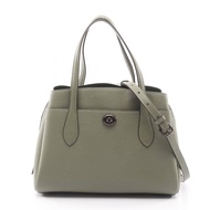 【二手】COACH Laura Carryall 30 手提包 91740 卡其皮革 Laura Carryall 30 女士二手 A