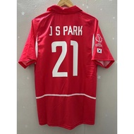 Korea Home 2002 J S PARK Top Quality Retro Soccer Jersey custom T-shirt Football Jersey