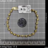 Murni Mewah Emas916, R. Tangan Itmn Sgl Gap 7970 0.4 cm Pd 17.3