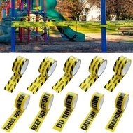 CAUSI Warning Tape, 4.8CM*25M Yellow Tape Caution Signs Adhesive Tape, Tool Black Character Hallowee