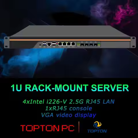 1∪Rackmount Firewall OPNsense VPN Network Security Appliance, Router PC,Intel i3 N305 N150 4*/2*10G 