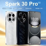 COD Spark30 Pro New Smartphone | 7.3 " HD Big Screen | 5G Full-Netcom Handphone | Android Phone Mura