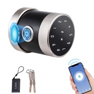 5-in-1 Unlock Smart Door Lock Keyless Entry Biometric Door Knob with Keypad BT Tuya App Remote Contr