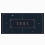 Non-Slip Rubber Texas Poker Mat - Portable Durable Poker Table Mat with Rubber Base for Card Games, 