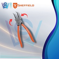 SHEFFIELD Internal Circlip Pliers Bent Nose 170mm (7") Snap Ring Playar Needle Retaining Clip Tool