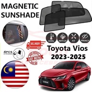Toyota Vios 2023-2025 Epic Magnetic Sunshade  (4pcs) Accessories Automotive
