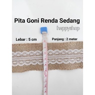 Medium Lace Jute Ribbon Burlap Ribbon Lace Ribbon