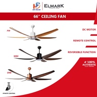 Elmark Kipas Siling 66” 6 Bilah Dengan Motor DC & Alat Kawalan Jauh ELMARK 666B ELMARK666B-ORB ELMAR