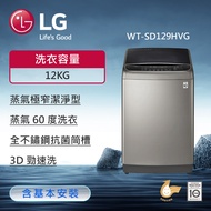 【LG 樂金】12公斤 TurboWash3D™ 蒸氣直立式直驅變頻洗衣機 (極窄版) (不鏽鋼銀) WT-SD129HVG