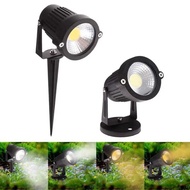 5 WATT COB GARDEN SPOTLIGHT AC 220V WHITE YELLOW COB 220V WATERPROOF OUTDOOR GARDEN LIGHT/