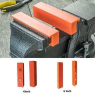 ⭐ Hot selling ⭐ 2pcs 4/5/6 Inch Magnetic Soft Pad Jaw Rubber For Metal Vise Bench Machine Tools