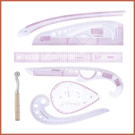 French Curve Ruler Cutting Quilting Accessories Clear 7 Pieces French Fabric Sewing Tools for Quilte