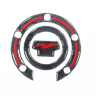 Motorcycle carbon fiber fuel tank cushion fuel tank cap sticker fuel tank protective cap decal for Y