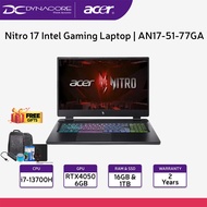 【Pre-Order】 ACER Nitro 17 Intel Gaming Laptop | AN17-51-77GA with RTX 4050 | 17.3" QHD | i7-13700H | 16GB | 1TB SSD